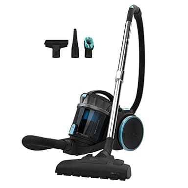 Cecotec Aspirapolvere a Traino Senza Sacco Cilindrico Conga Rockstar Multicyclonic XXL A. 800W, Multicyclonic, 20kPa, Capacità 4L, Filtri alta efficienza, Tubo telescopico metallo, Raggio d'azione 9m