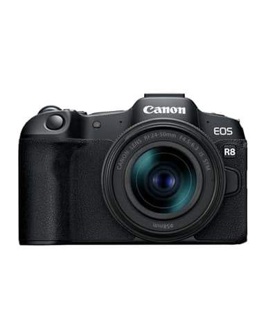 Canon EOS R8 + RF 24-50mm F4.5-6.3 - Fotocamera Digitale Mirrorless - Sensore CMOS Full-Frame da 24,2 MP - Dual Pixel CMOS AF II - Composizione Integrata - Touchscreen LCD - Compatibilità UVC/UAC