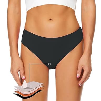 Costumi Mestruali Donna, Vita Alta Mutande Ciclo Mestruale Lavabili Mutande Assorbenti Cotone Costume Assorbente Period Swimwear Curvy Costumi da Bagno