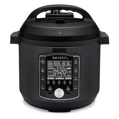 Instant Pot Pro Pentola a Pressione Elettrica 10 in 1, 1200 W, 5,7 L – Slow Cooker, Cuociriso, Vaporiera, Rosolatura, Sterilizzatore, Yogurtiera, Sous Vide – Acciaio Inox Nero