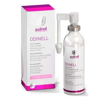 Audinell Spray Auricolare 50 ML - Pulizia Orecchie - Detergente auricolare per adulti e bambini - con sostanze tensioattive - Aiuto per la rimozione del cerume Odinell