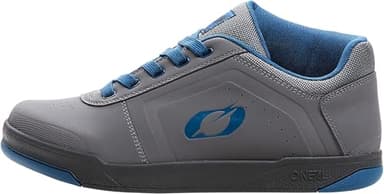 O'NEAL | Scarpe Mountain Bike | MTB | Vegan | Equilibrio tra Grip e riposizionamento del Piede, Protezione Interna delle articolazioni | Scarpa Pinned PRO Flat Pedal V.22 | Adulto | Grigio Blu | 42