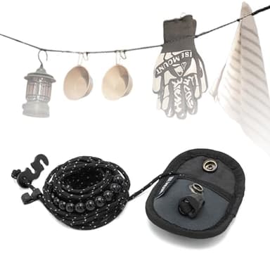 ZVRSUA Stendibiancheria da Campeggio Portatile, Accessori da Campeggio e da Viaggio, Ultraleggero, Imballabile, Gadget da Viaggio che Possono Essere Utilizzati in Interni ed Esterni, Strumenti per