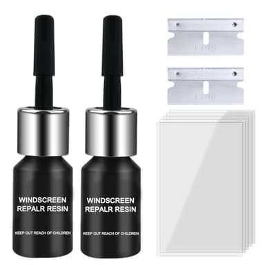 Kit Riparazione Parabrezza Auto,Kit Riparazione Crepe Vetro,Liquido per Riparazione Vetri Auto,Colla per la Riparazione Vetri Auto,Colla per la Riparazione del Parabrezza Auto