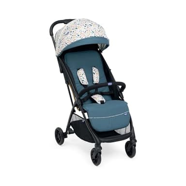 Glee Passeggino Leggero, Pratico E Leggero, Chiusura Automatica, Seduta Ampia E Confortevole, Ruote Di Alta Qualità, Schienale Regolabile, Cappottina Parasole, Fino a 22 Kg, Verde