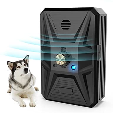 Ultrasuoni per Cani, Dispositivo Antiabbaio ,3 Livelli Regolabile Frequenza Dispositivo Controllo Antiabbaio, 33 Piedi Ultrasuoni Deterrente Anti-Abbaio per Cani Antiabbaio per Interni ed Esterni