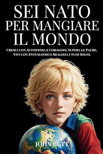 Sei Nato per Mangiare il Mondo: Un Libro per Ragazzi, che insegna a Crescere con Autostima e Coraggio, Superare le Paure, Vivere con Entusiasmo e Realizzare i Sogni.