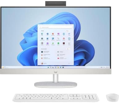 HP PC desktop all-in-one | Display FHD 27" | Intel Core i7-1355U | 16 GB DDR4 RAM | 1 TB SSD | Scheda grafica Intel Iris X | Windows 11 Home | Bianco
