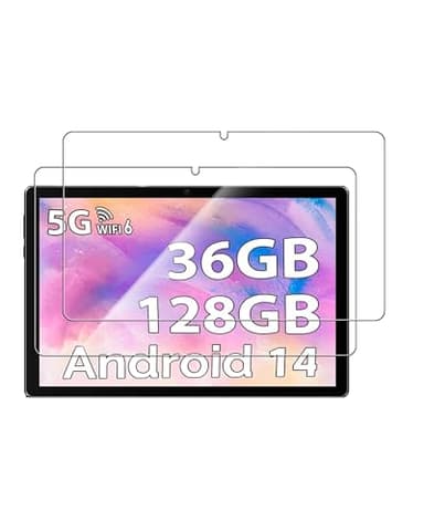 Pixpeak - Pellicola protettiva in vetro temperato per tablet Android da 10", alta trasparenza, resistente ai graffi, anti-impronte (confezione da 2)