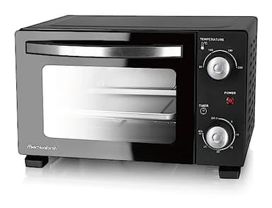 Melchioni Family | Forno Elettrico Modello DEVIL 11 con Capacità 11 litri, Temperatura regolabile fino a 230°C, Timer 30 Minuti, Colore Nero