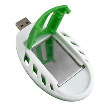hetuioiyster USB Mosquito Killer Repeller Elettrico per zanzare Sicurezza Portatile Summer Sleep Repellente per Insetti Verde + Bianco ABS + Componente elettronico