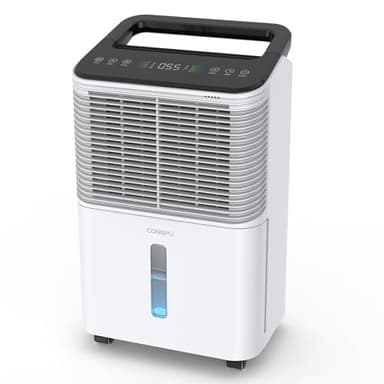 CONOPUPlus Deumidificatore 16L/giorno, Deumidificatore Casa Silenzioso, Controllo Centrale Intelligente, Modalità AUTO, Indicatore di Umidità, Timer 24H, Deumidificatore Portatile, Più Potente