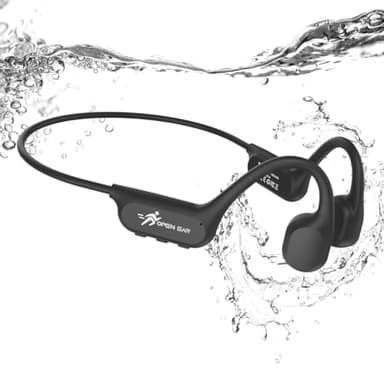 ANSTEN Casque Conduction Osseuse Bluetooth 6.0, Étanche IPX8 Écouteur Conduction Osseuse avec Réduction de Bruit AI, Casque sans Fil Oreille Ouverte pour Course, Cyclisme