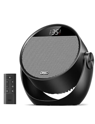 Dreo Termoventilatore da Camera, Stufa Portatile con 3 Modalità, Termostato Regolabile e Telecomando, Inclinazione 60°, Timer 12H, 8 Sistemi di Sicurezza, Riscaldatore Silenzioso per Ufficio e Casa