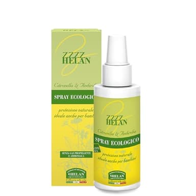 Helan, Zanzhelan, Spray Protezione Bambini e Neonati Ecologico, Naturale con Aloe Vera per Zanzare e Insetti, Senza Ammoniaca, Parabeni e Siliconi, 100 ml - Made in Italy