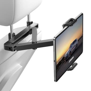 JOYROOM Porta Tablet da Auto [Struttura Triangolo Stabilizzante] Supporto Tablet Auto con Braccio Pieghevole a Doppio Snodo Porta Tablet per iPad/Switch/Phone con Schermo da 4,7 a 13 Pollici