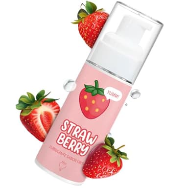 Lubrificante Aromatizzato - Gel Commestibile Sessuale per Coppie Stimolante - Gel Orale alla Fragola 50ml