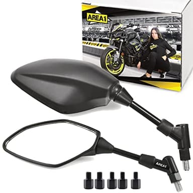 Set di specchietti retrovisori compatibili con Compatibile con Honda CBF 600, CBF F Hornet 600, CBF N600, CBF 500 (V23)