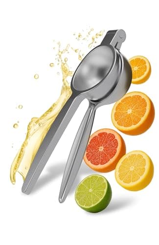 Prime Selection Spremiagrumi in acciaio inox di alta qualità, 7 cm, robusto spremiagrumi e lime, antiruggine, spremiagrumi, salute, lavabile in lavastoviglie, ergonomico, ideale per cucina, cocktail e