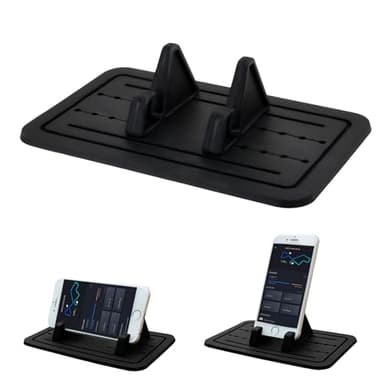 Granvoo Supporto per Telefono per Auto, Porta Cellulare Auto Universale in Silicone, PoggiaTelefono da Cruscotto di Auto Antiscivolo per Tutto lo Smartphone