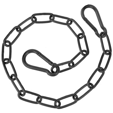 Lucchetto a catena per cancello da 57 cm/22 pollici Catena in acciaio inossidabile con moschettoni a catena Catena in metallo per recinti esterni Gabbie per animali Forniture per recinti (argento)