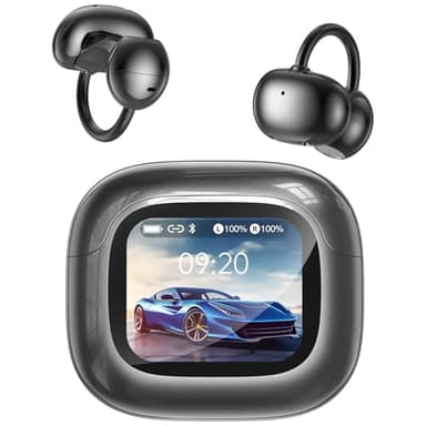 NE32 AI cuffie traduzione simultanea, auricolari per traduzione 3 in 1 per 150 lingue con app, 9 molità di traduzione,cuffie traduttore istantaneo, Cuffie Bluetooth 6.0 con schermo LCD, per viaggio.