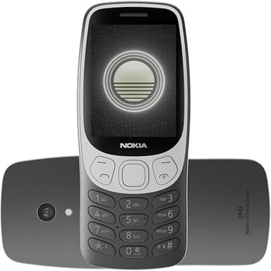 Nokia 3210 Black - Telefono cellulare 4G - Una leggenda della telefonia riproposta in versione moderna, Grande display 2,4", comoda tastiera, Fotocamera 2Mp, Radio FM, Torcia, Bluetooth