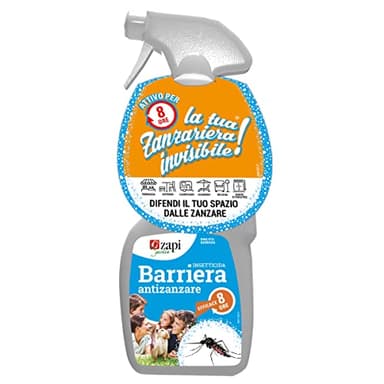ZAPI Garden Insetticida Barriera Anti Zanzare - Barriera Insetticida Liquido, Insetticida Liquido Azione Immediata e Prolungata, Insetticida Zanzare, Insetticida Esterno, 750ml