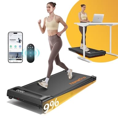 Tapis Roulant Elettrico per Casa con Inclinazione Manuale | Walking Pad Salvaspazio per Ufficio e Casa, Velocità 1-8 km/h, Senza Necessità di Montaggio, Controllo APP e Telecomando, Spostamenti Facil