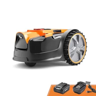 Lawnmaster OcuMow®16 robot tosaerba senza fili, adatto per robot semovente fino a 80 ㎡, con batteria da 2Ah modello compatto per principianti senza cavo di limitazione