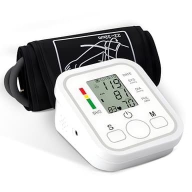 Misuratore Pressione da Braccio,Misuratore Pressione LCD Digitale Automatico di Pressione Sanguigna del Polso del Monitor di Battimento di Cuore Frequenza di Polso del Braccio Meter Pulsometro