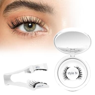 Higu clace Ciglia magnetiche, ciglia magnetiche senza eyeliner, look naturale magnetico(Set-N4)