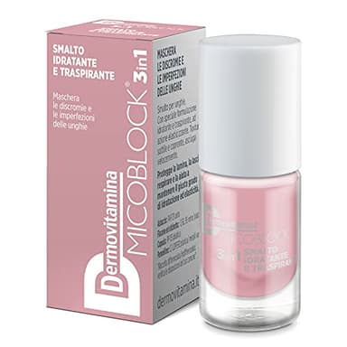 Micoblock 3in1 Smalto onicomicosi - Nude - Smalto curativo per unghie - Tratta i micosi unghie piedi - 5 ml - 16 colorazioni - Dermovitamina