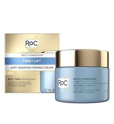 RoC - Multi Correxion Anti-Rilassamento Firm + Lift Crema Viso - Antirughe e Antietà - Migliora la Compattezza - Effetto Lifting Cosmetico - 50 ml