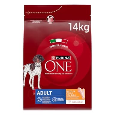 Purina One Maroon Crocchette per Cani Adulti con Pollo e Riso Sacco da 14 kg