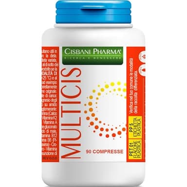 Multivitaminico Completo, 90 cpr. Integratore Multivitaminico e Minerali per stanchezza fisica e mentale. Formulazione con Magnesio completo, Vitamina A, Cromo, Ferro, B1,B2,B3,B5,B6 e Vitamina B12