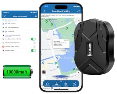 TKMARS Localizzatore GPS senza Abbonamento 10000mah TK905B Localizzatore GPS per Auto 160 Giorni in Standby per Auto con APP Allarmi Multipli IP65 Impermeabile Forte Magnetico