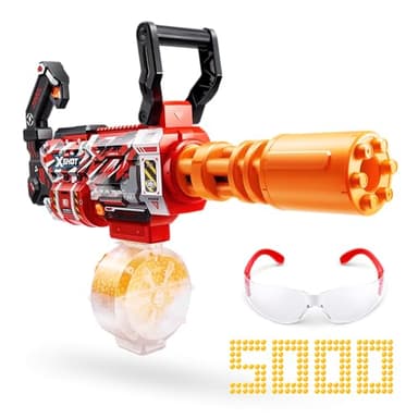 XSHOT Hyper Gel Motorized Gatling Blaster con 5.000 Pallini in Gel di ZURU, Gel Blaster motorizzato, Giocattolo da Usare all’Aperto per Bambini e Bambine, Ragazzi e Adulti dai 14 Anni in su
