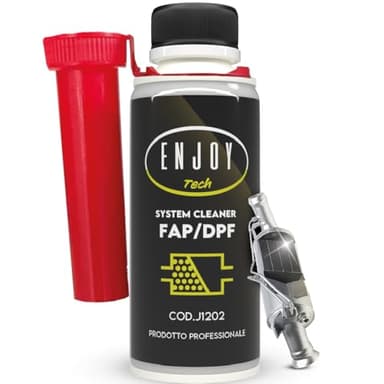 ENJOY TECH Additivo Diesel System Cleaner FAP/Dpf - Additivo per la Pulizia e Rigenerazione del Filtro Antiparticolato Diesel - 250ML