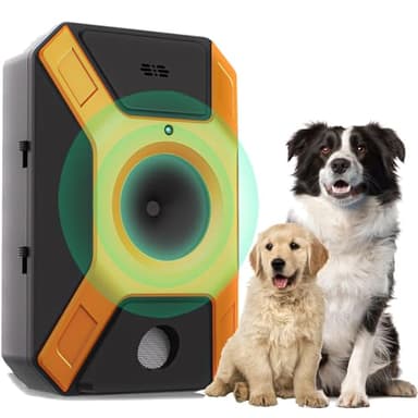 Ultrasuoni addestramento per Cani, Ultrasuoni per Cani, 3 Livelli Dispositivo Anti Abbaio Cani, Dispositivo Antiabbaio Ultrasuoni Ricaricabili, IPX45 Impermeabile, Adatto a Cani Grandi Media Piccola