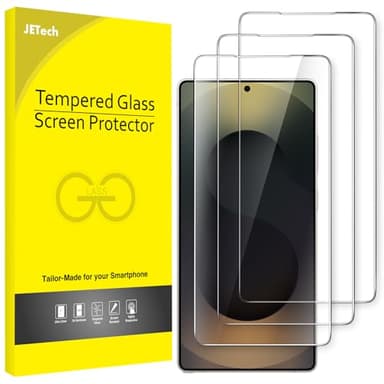 JETech Pellicola Protettiva per Samsung Galaxy S25 Ultra 5G, Vetro Temperato Film, Compatibile ID Impronte Digitali, HD Chiaro, Pacco da 3