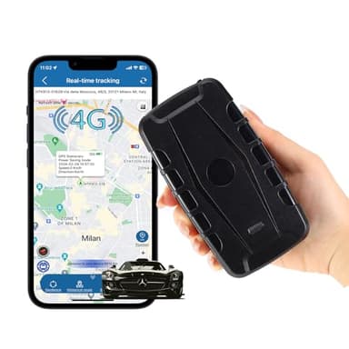 TKMARS 4G Localizzatore GPS per Auto Senza Abbonamento GPS Tracker 20000 mah con Tempo di Standby Ultra Lungo per Barche, Flotte, Camper, Camion, Container, Taxi, Autobus, Motociclette