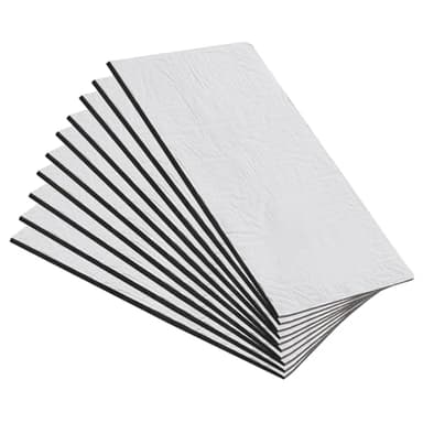 10 Pezzi Tappetini Isolanti per Auto Tappetino Fonoassorbente per Auto Pannello Isolante in Alluminio Butilico Tappetino Isolante per Isolamento Acustico Impermeabile Ignifugo (245 x 185 x 4.5 mm)