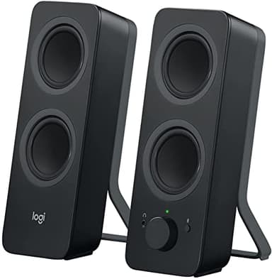 Logitech Z207 Altoparlanti per PC Wireless Bluetooth, Audio Stereo, 10 Watt, Ingresso Audio 3.5 mm, Jack per Cuffie, Multidispositivo, Easy Switch, Presa EU, ‎PC/TV/Smartphone/Tablet, Nero