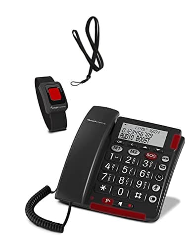 Telefono Anziani Amplificato Salvavita Telesalvavita Telesoccorso SOS Pendente Telecomando Bracciale Polso SalvaLaVita Emergenza Volume Amplificato Compatibile Apparecchi Acustici