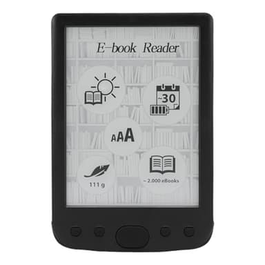 E Lettore, Lettore di Ebook Touch -screen Portatile da 6 Pollici, Lettore di Libri Elettronici con Cassa Protettiva, Batteria da 2500 MAh (8G)