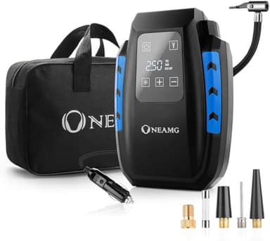 Compressore Portatile per Auto Aria Compressa Pompa Elettrica 150PSI Pressione Gonfiatore Digitale con Luce LED per Gonfiare Le Gomme delle Moto e delle Auto, Palloni, Canotti ECC (Style 1)