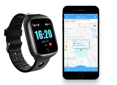 Reloj Localizador GPS Personas Mayores, Niños, Alzheimer, Botón SOS, Detector Caída, Teléfono, App Español, Reloj Abu Family Care, Manual Español