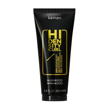 Kemon - Hi Density Curl, Crema per Capelli Ricci Modellante, Effetto Volumizzante e Anticrespo, Dona Controllo Al Capello, 200 ml