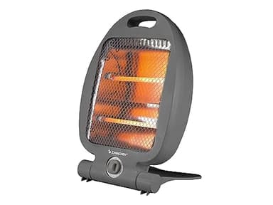 BEPER P203PAN005 Stufa al Quarzo Elettrica 800W, Riscaldatore Portatile Basso Consumo, 2 Livelli di Potenza, Stufetta Compatta, Sicurezza Autospegnimento